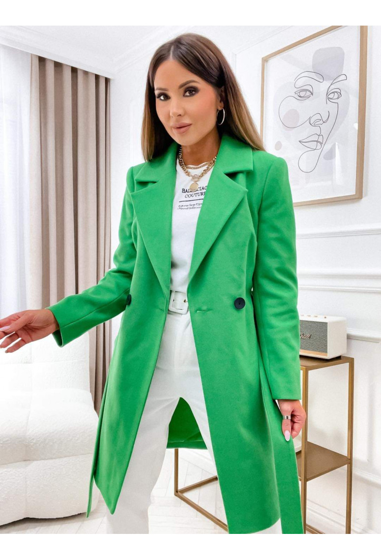 PREDOBJEDNÁVKA Jarný kabát Jadore - apple green ( dodanie koncom februára )